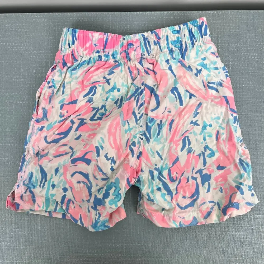 Lilly Pulitzer Boys Junior Capri Swim Trunk Cosmic Coral S